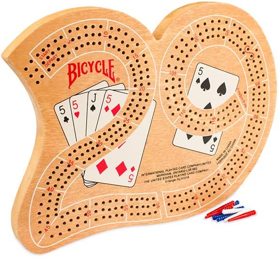 Bicycle Large "29" Classic Wood Cribbage Board